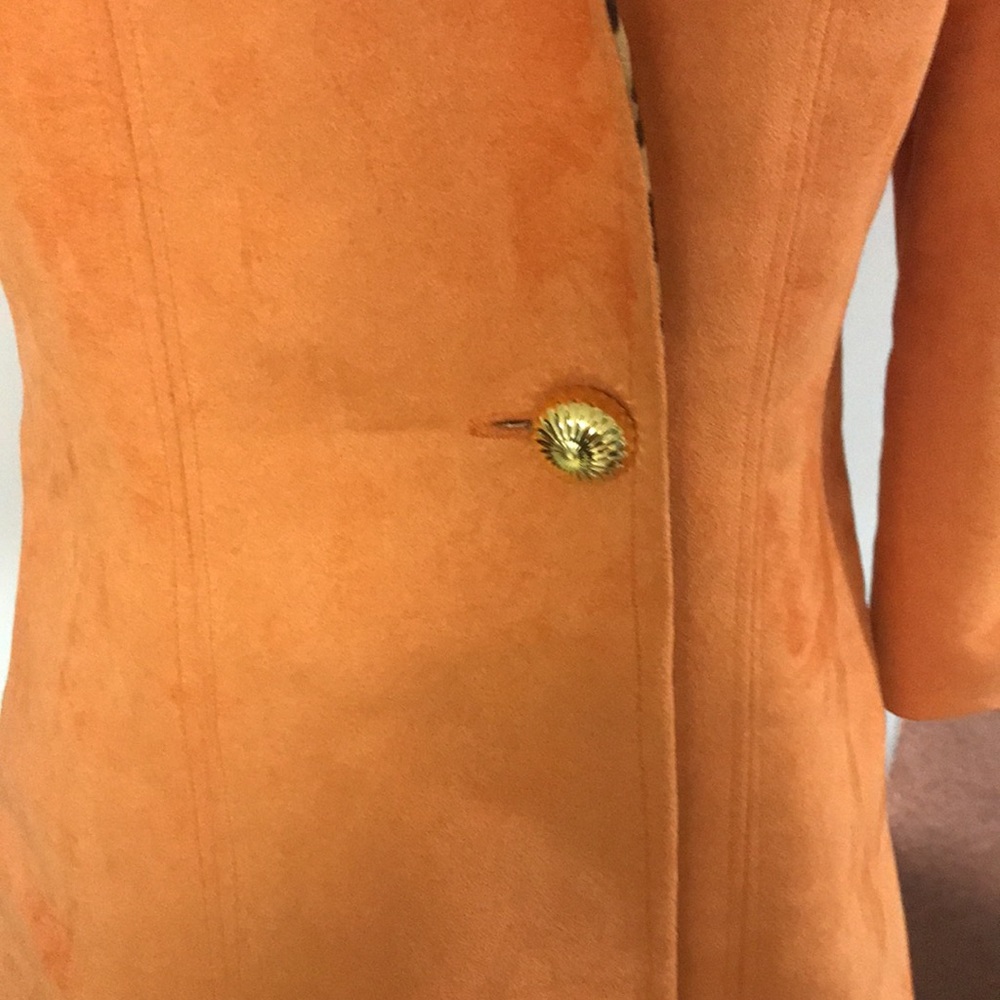 Absolutely amazing spring brushed suede reversible coat - Picture 3 of 12